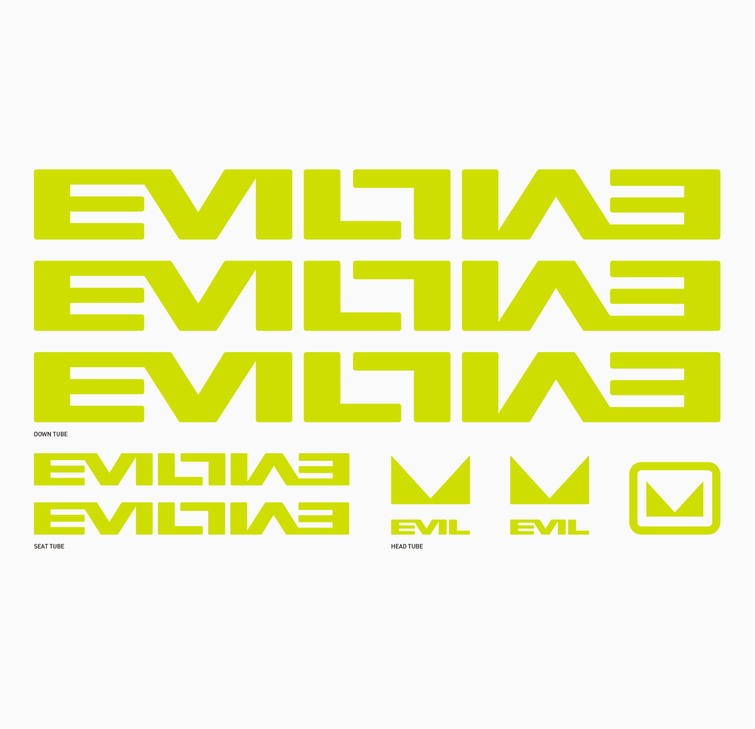 Frame Decal Kit - V1 - Evil Bikes USA